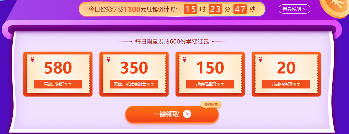 1100元學費紅包