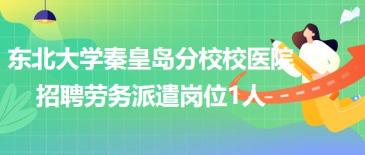 東北大學(xué)秦皇島分校校醫(yī)院2023年6月招聘勞務(wù)派遣崗位1人