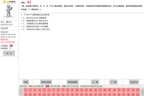 臨床助理醫(yī)師計算機考試全真模擬系統(tǒng)